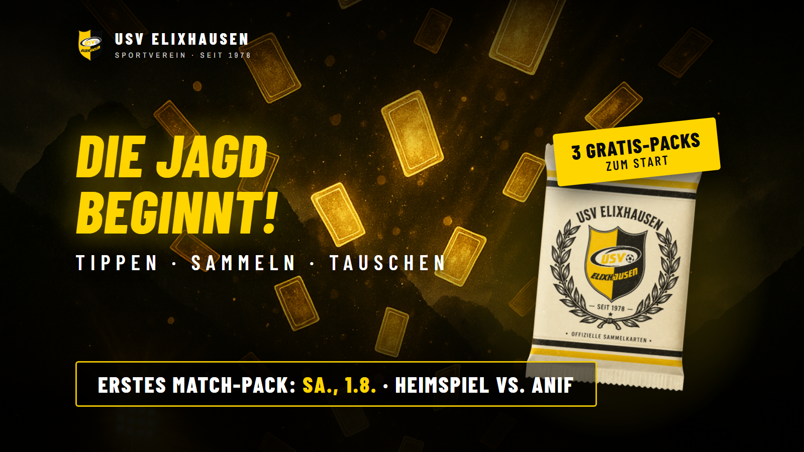 Die Jagd beginnt: Das digitale USV-Sammelalbum ist da!