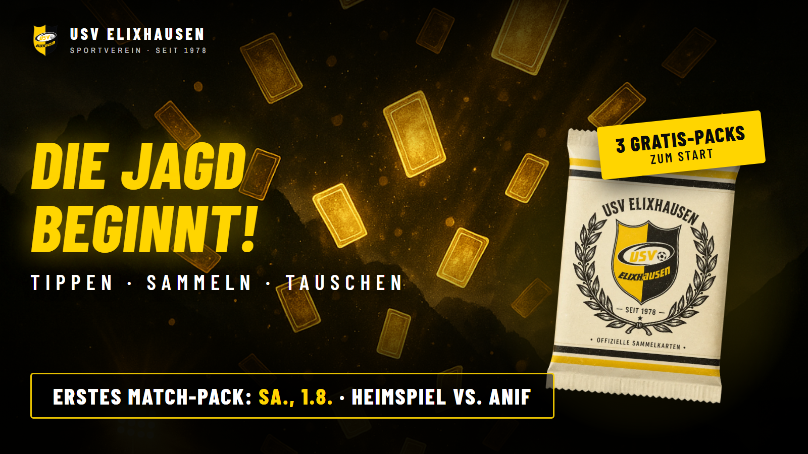 Die Jagd beginnt: Das digitale USV-Sammelalbum ist da!